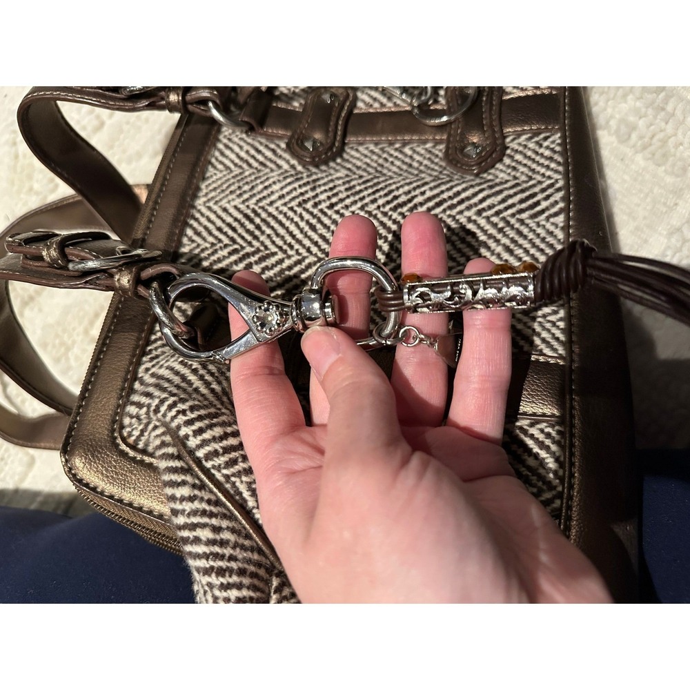 Y2K Nine Weat Herringbone Purse - Picture 2 of 10